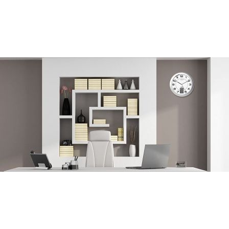 Unilux Reloj Instinct Gris Metalizado 30,5 cm
